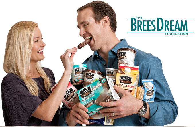 The Brees Dream Foundation - Drew Brees So Delicious Dairy Free (680x444), Png Download