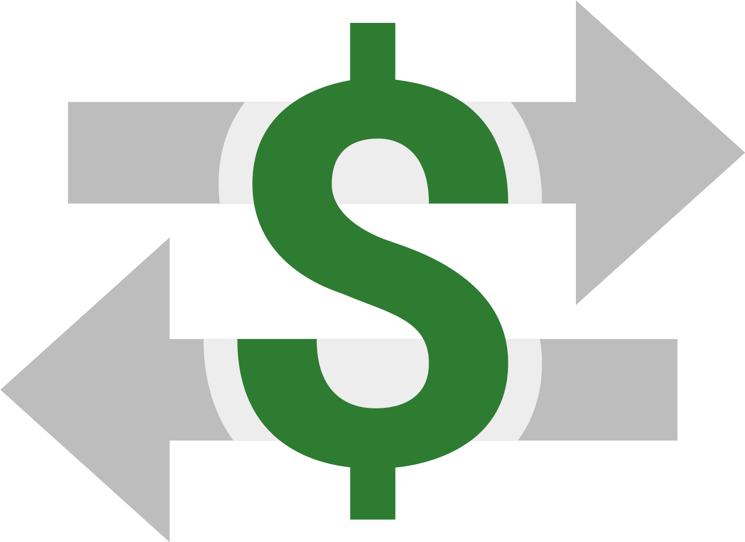 Exchange Icon Free Download - Fluxo De Caixa Png (1600x1600), Png Download
