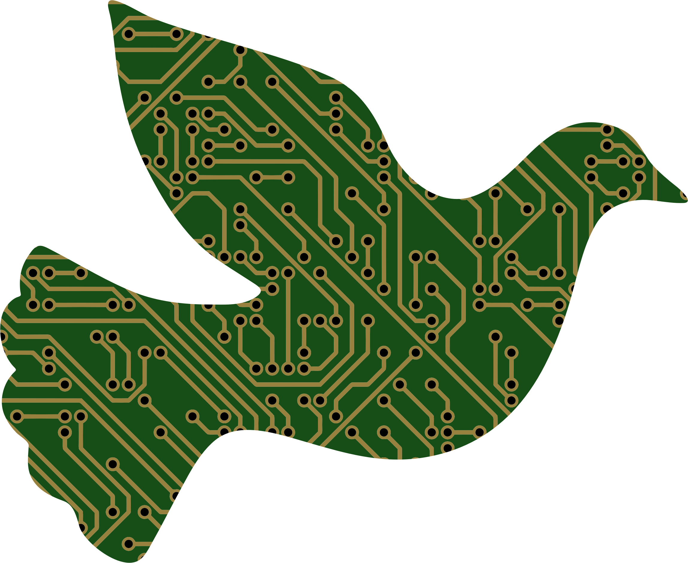 Printed Circuit Boards Computer Icons Integrated Device - Clip Art Purple Dove (916x750), Png Download