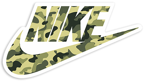 Logo Nike Transparente - Camo Nike Sign (500x281), Png Download