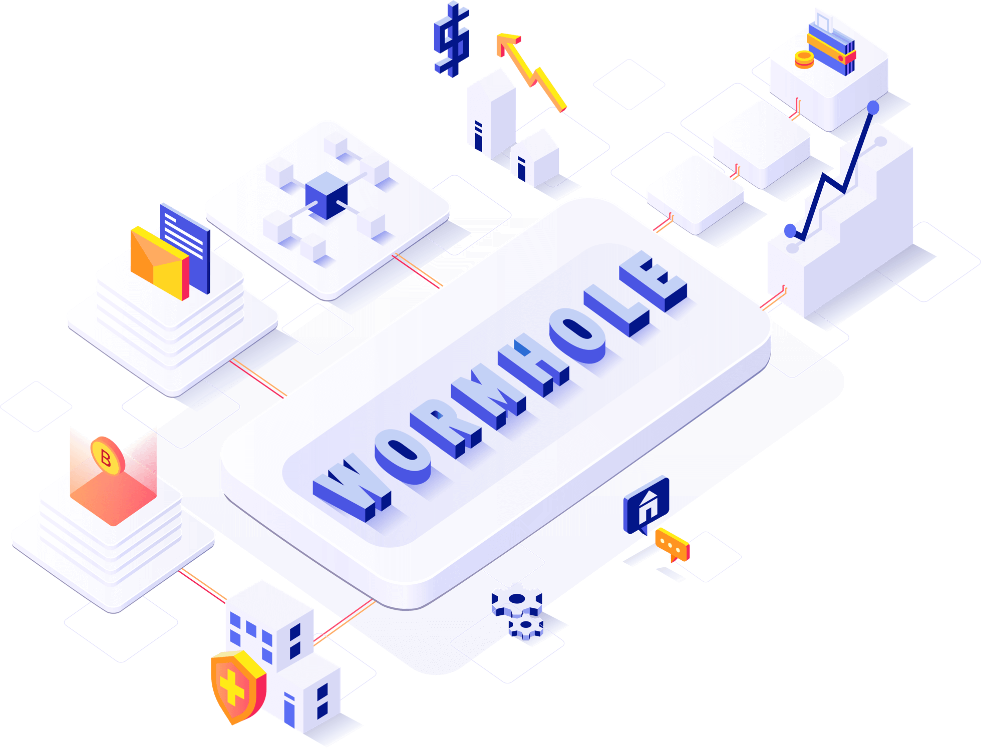 Wormhole - Bitcoin Cash (1959x1494), Png Download