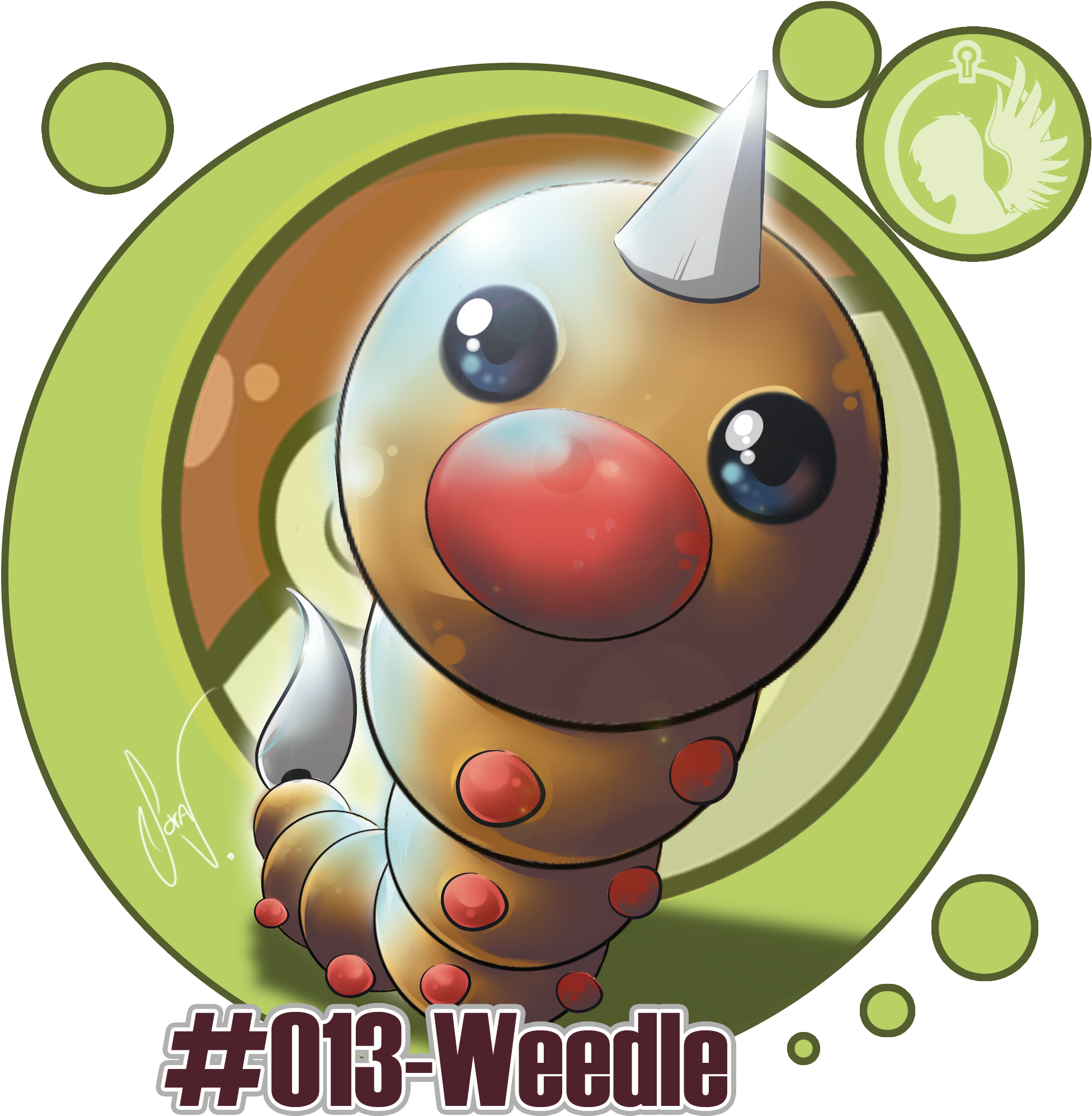 013-weedle - Illustration (2000x2000), Png Download