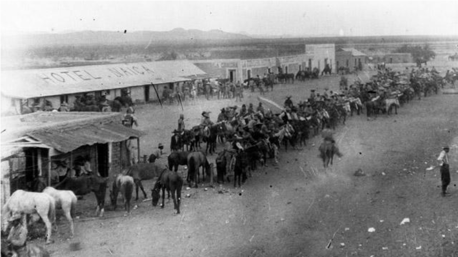 Fuerzas De La Division Del Norte A Caballo En Ramos - Ramos Arizpe (1158x500), Png Download