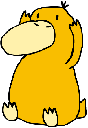 Image Psyduck (304x439), Png Download