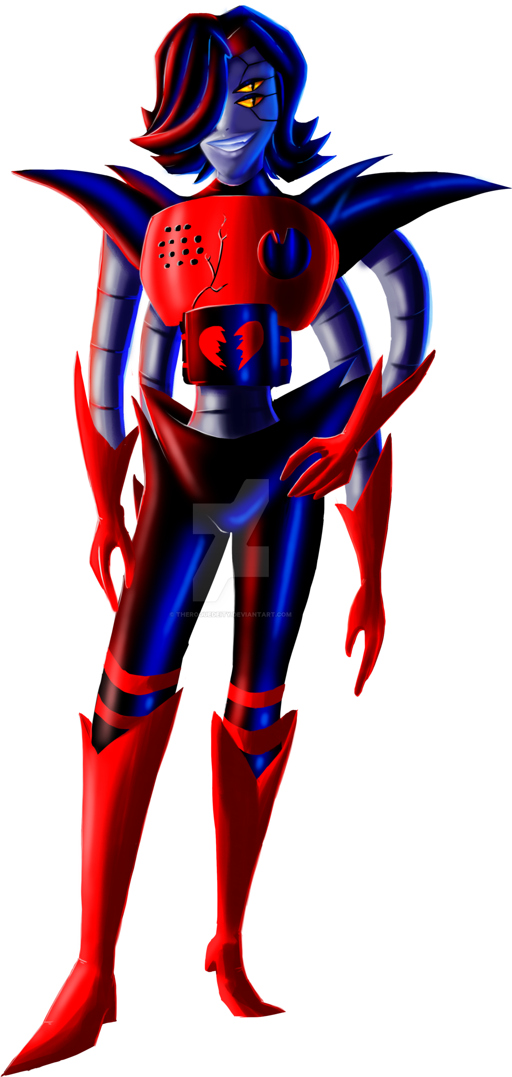 Underfell Mettaton (1600x2263), Png Download