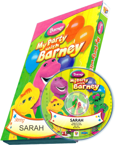 My Party With Barney - Barney Dvd (500x500), Png Download