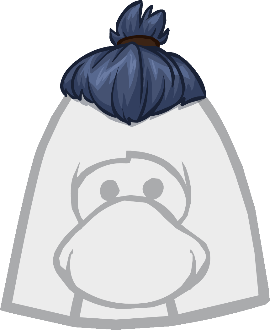 The Top Knot Icon - Club Penguin Top Knot Png (861x1050), Png Download