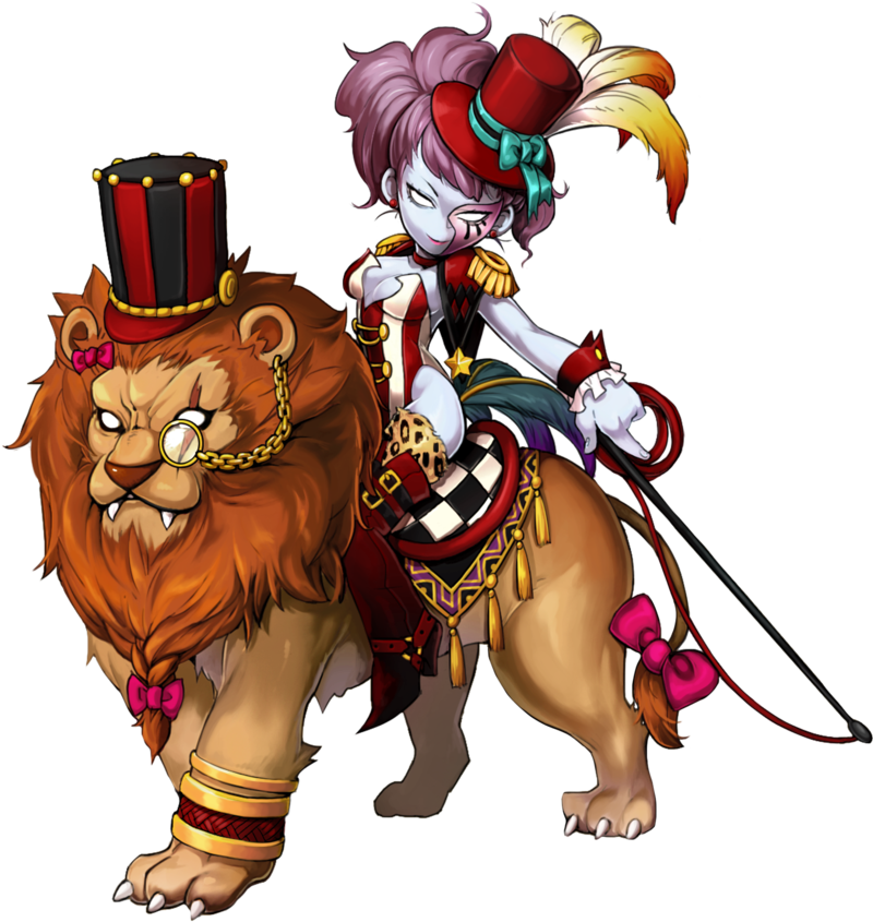 Chase Clipart Lion - Grand Chase Nightmare Circus (813x868), Png Download