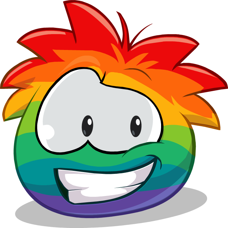 Rainbow Puffle6 - Puffle Arco Iris (763x762), Png Download