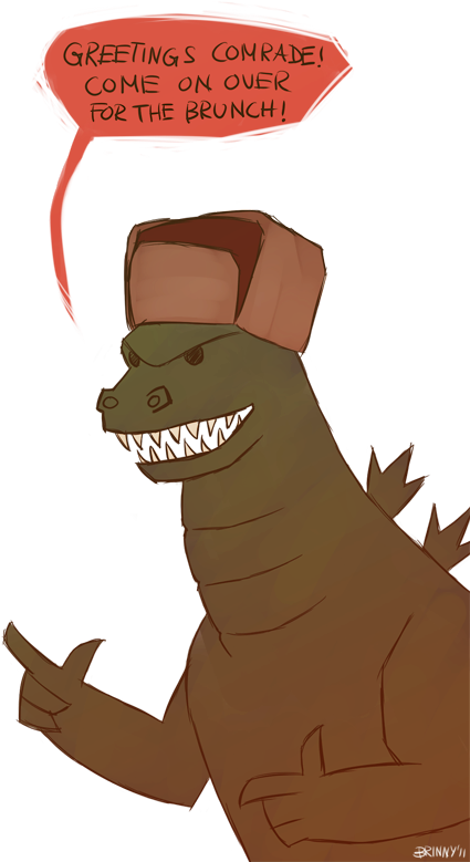Friendlyrussiangodzilla - Portable Network Graphics (480x800), Png Download