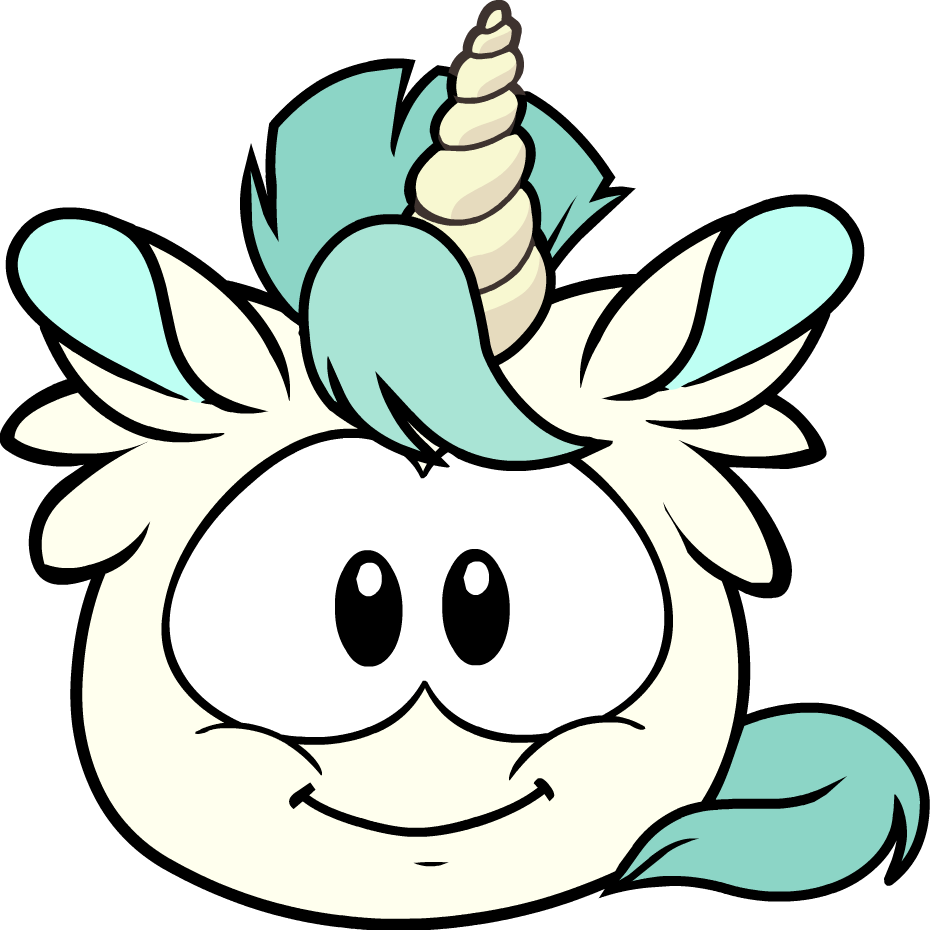 Club Penguin Clip Art - Puffle Unicorn (930x930), Png Download