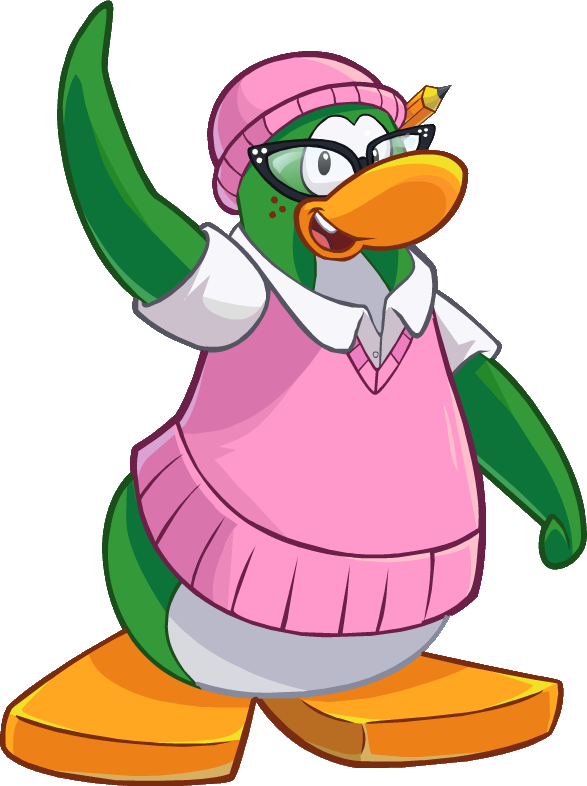 Before I Talk About The Club Penguin Times, I Will - Aunt Arctic Club Penguin Island (587x786), Png Download