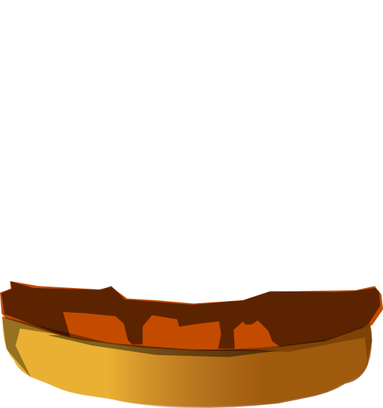 Burger Bun Clip Art - Burger Bread Cartoon Png (558x595), Png Download