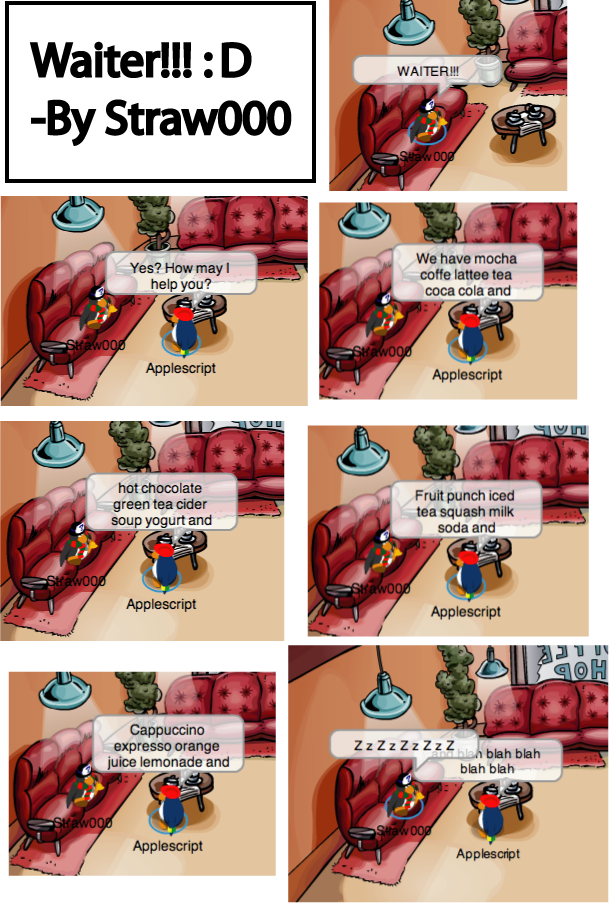 Http - //straw000 - Files - Wordpress - - Club Penguin Coffee Shop (609x903), Png Download