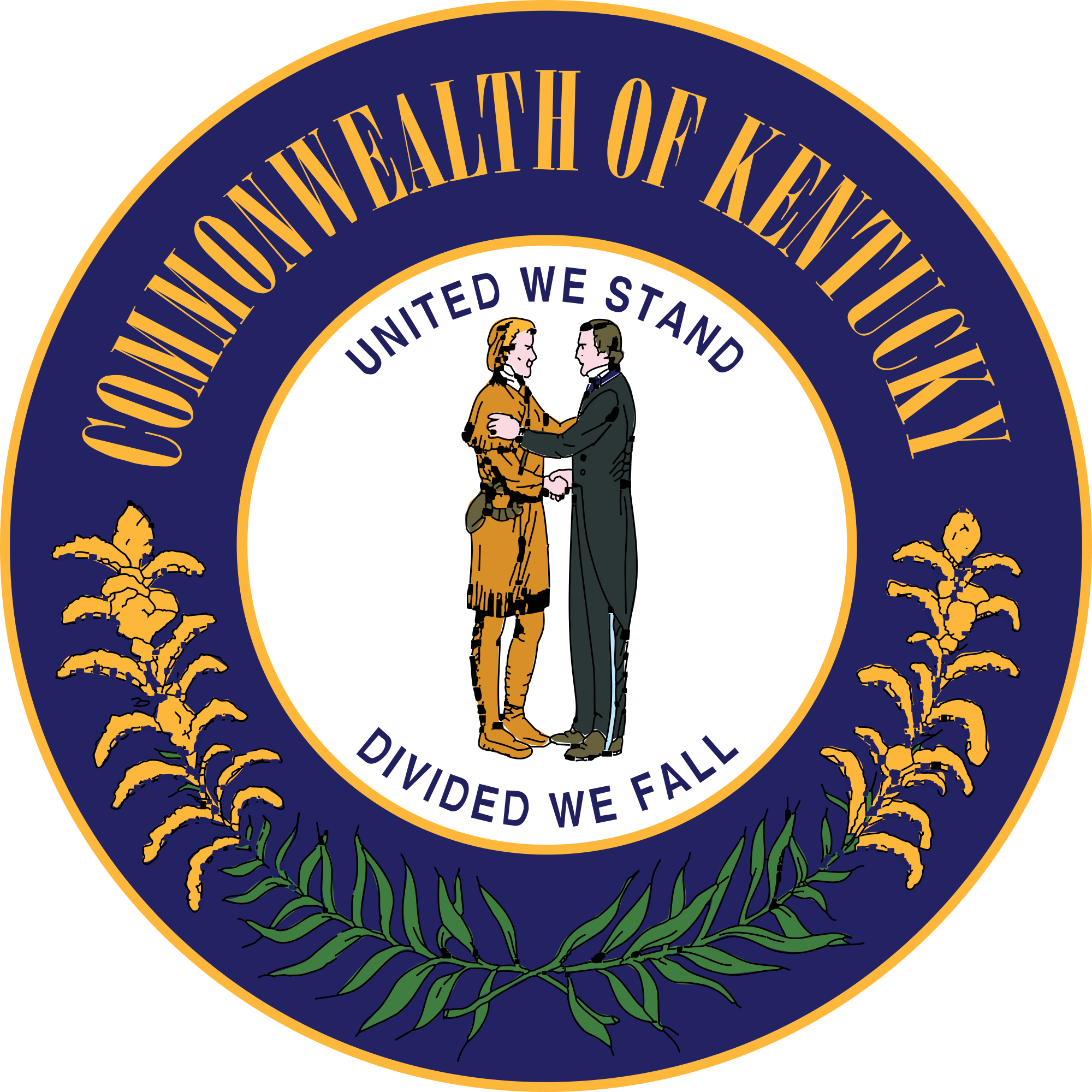 Ky Certificate Of Authority - State Seal For Kentucky (1024x1024), Png Download