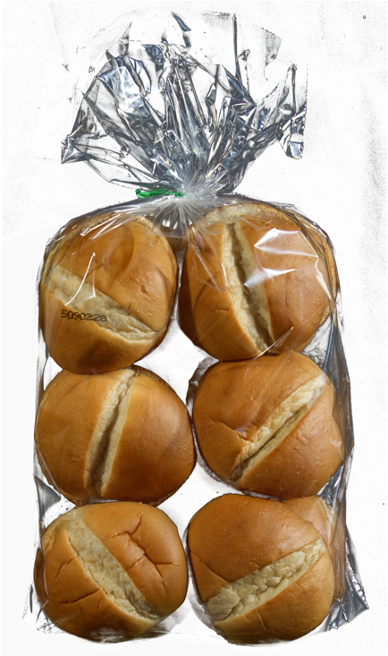 4′ Split Top Bun - Bun (500x732), Png Download