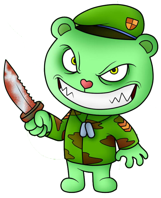 Flippy Happy Tree Friend Png By Miqita-d735gpp - Happy Tree Friends Shirt (543x690), Png Download
