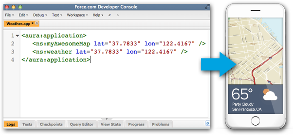 The Lightning Experience Brings A Reimagined Consumer-like - Aura Framework (602x277), Png Download
