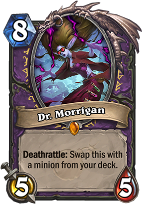 Morrigan Card - Morrigan Hearthstone (301x429), Png Download