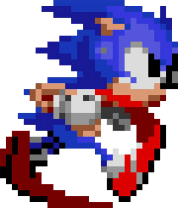 Http - //www - Zehngames - Com/wp-content/uploads/ - Sonic 16 Bit Running (360x420), Png Download