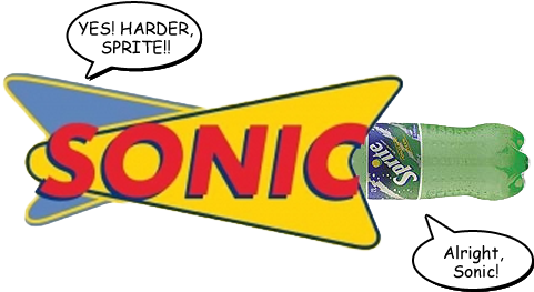 Sonic Sprite Hentai - Sonic Fast Food (800x600), Png Download
