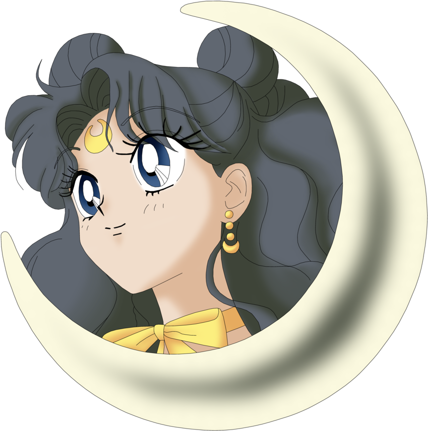 Sailor Senshi Images Human Luna Hd Wallpaper And Background - Crescent Moon Sailor Moon Png (900x947), Png Download