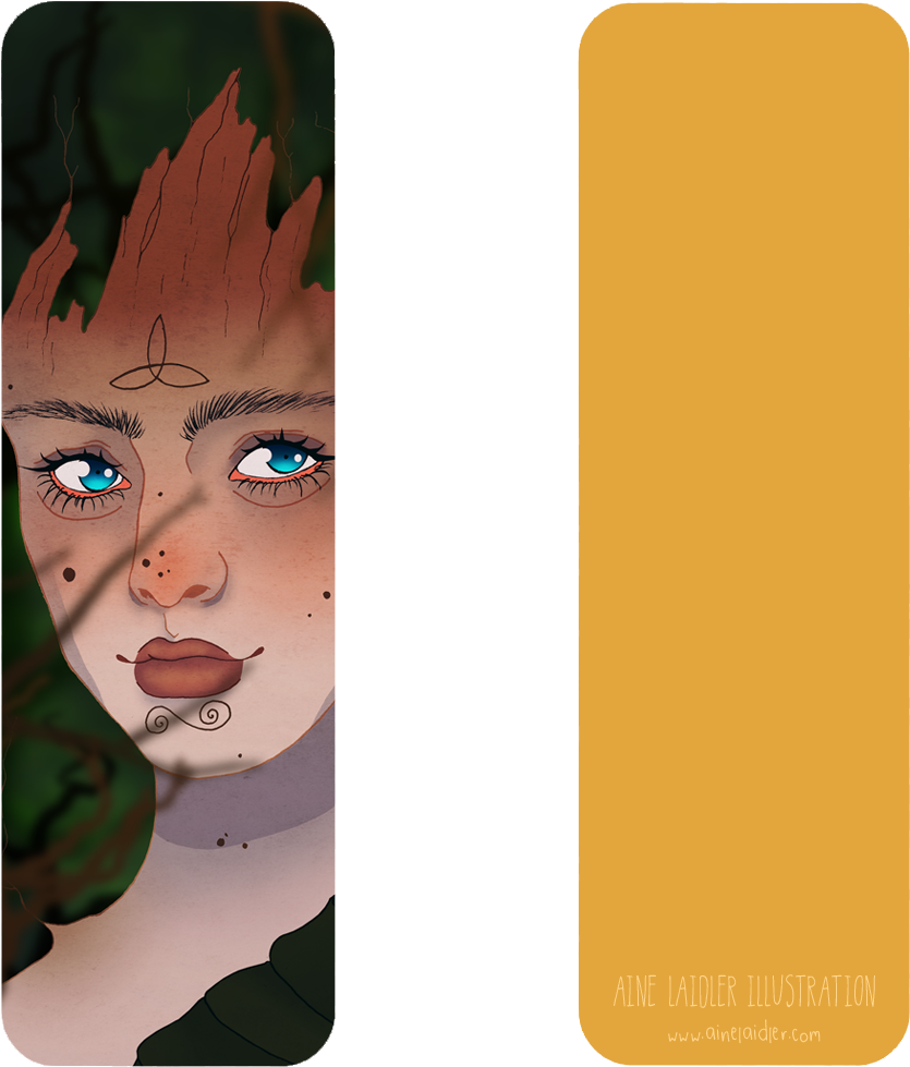 The Morrigan Bookmark - Portable Network Graphics (871x1024), Png Download