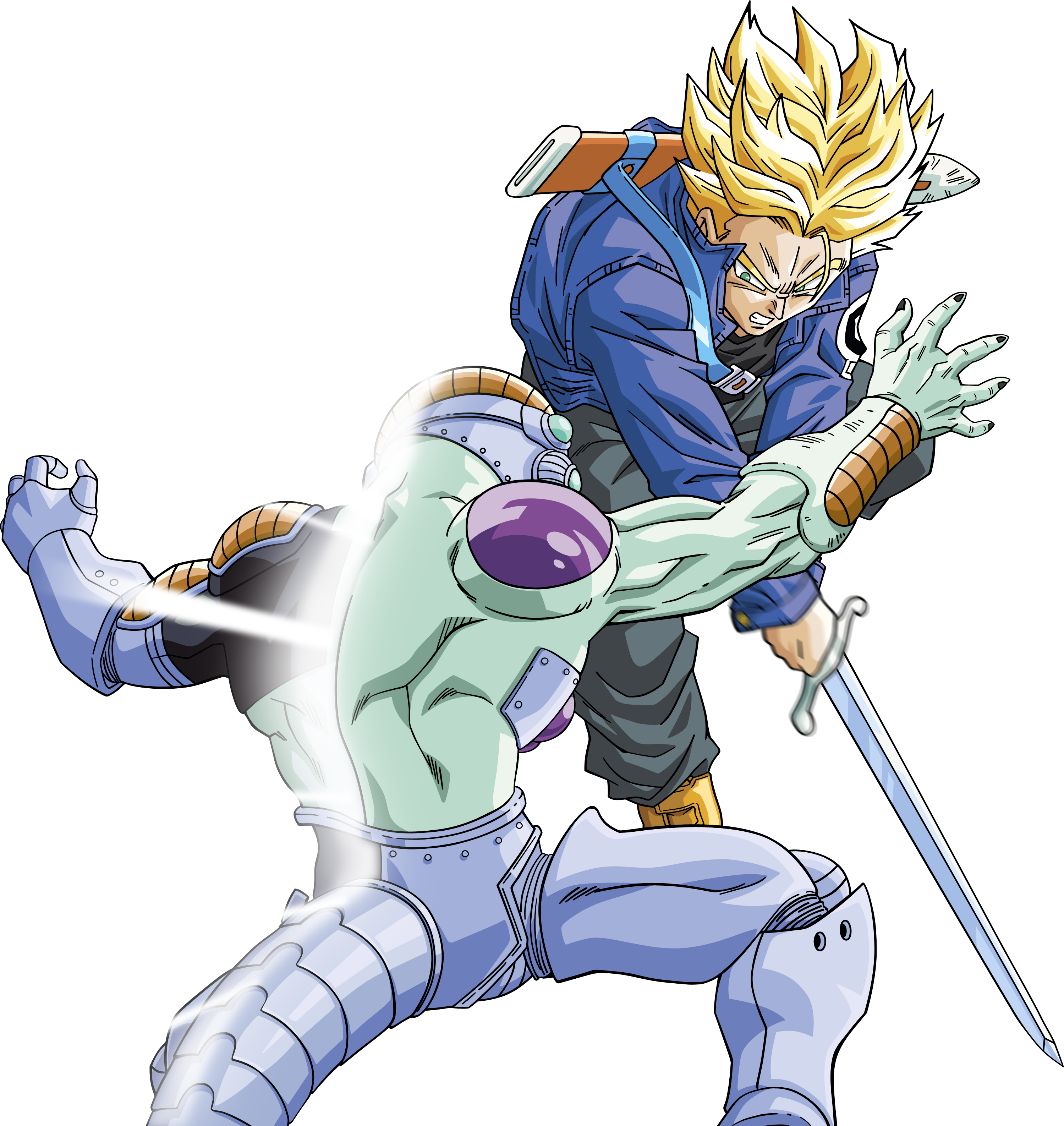 I Ve Come Here To Kill You - Ssj Trunks Vs Frieza (2998x3172), Png Download