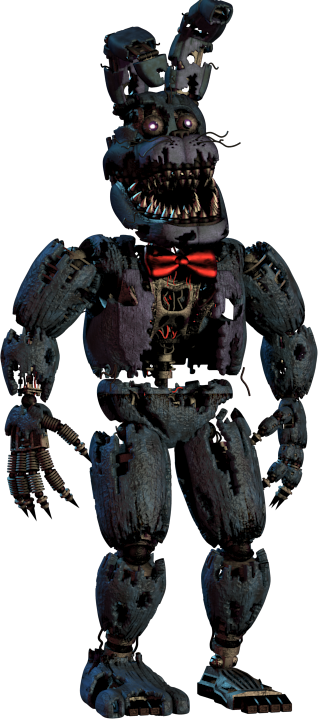 Five Nights At Freddy's 4 Nightmare Bonnie - Fnaf Nightmare Bonnie (318x719), Png Download