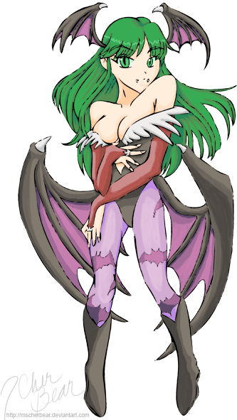 Morrigan Color - Morrigan Aensland (333x600), Png Download
