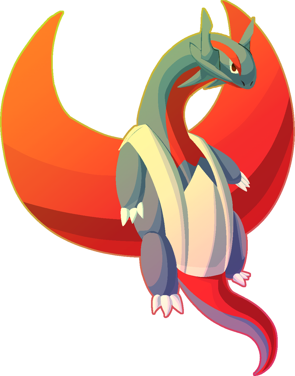 #salamence #megasalamence #pokemon #pkmnart [tumblr - Cartoon (944x1200), Png Download