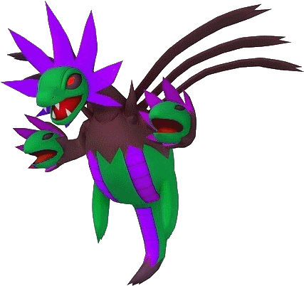 Wingbeat @ Salamencite Ability - Pokèmon Hydreigon 3d (500x444), Png Download