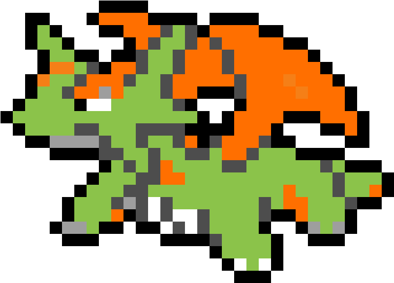 Shiny Salamence - 神奇 寶貝 點 陣 (1200x1200), Png Download