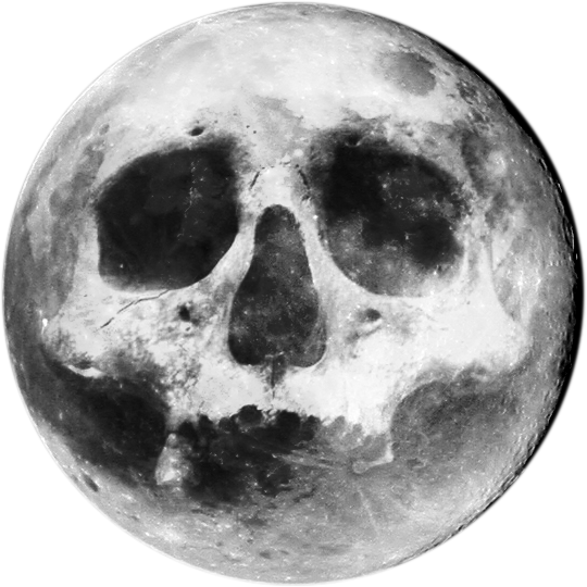 Paranormal » Thread - Skull Moon Png (540x540), Png Download