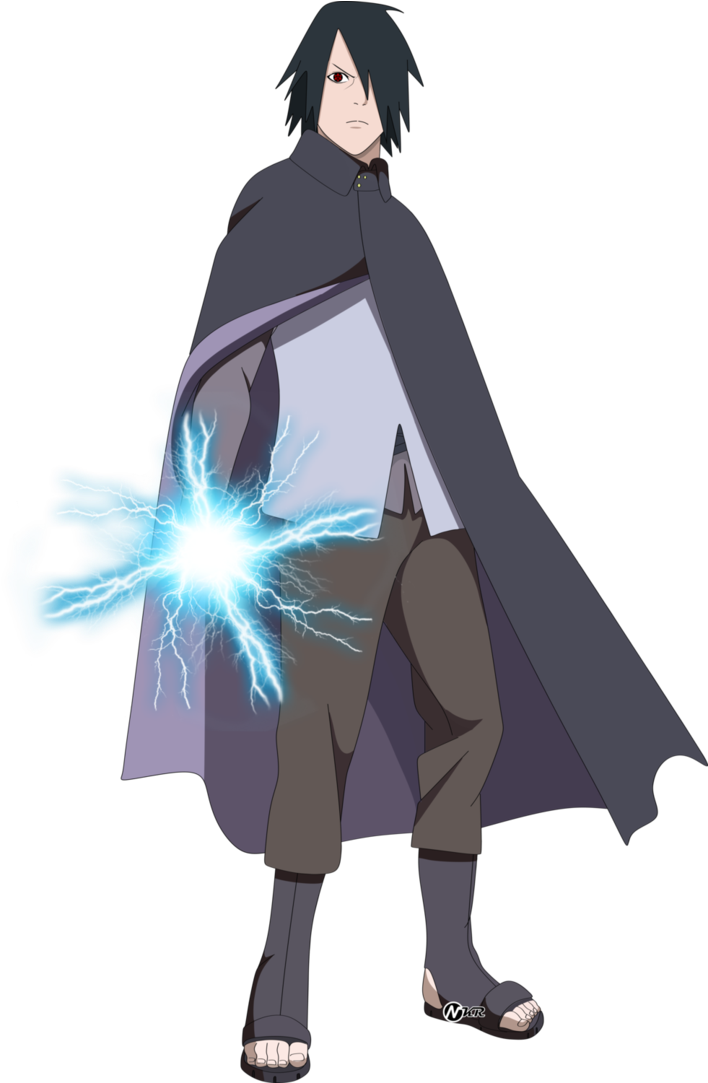Sasuke Chidori Png Clipart Library Library - Sasuke Com Chidori Png (739x1082), Png Download