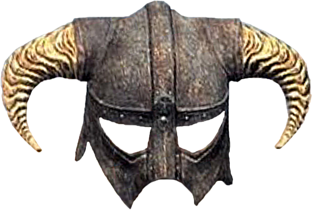 Dragonborn Helmet - Skyrim Iron Helmet Png (1111x866), Png Download