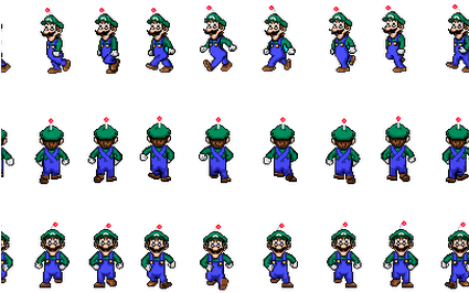 Weegee Sprite Sheet (424x318), Png Download