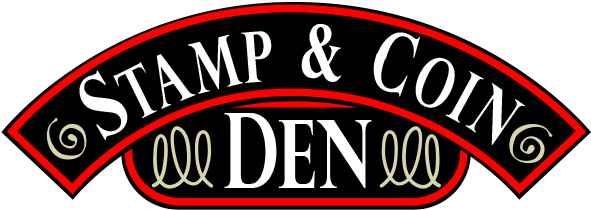 The Stamp And Coin Den (600x220), Png Download