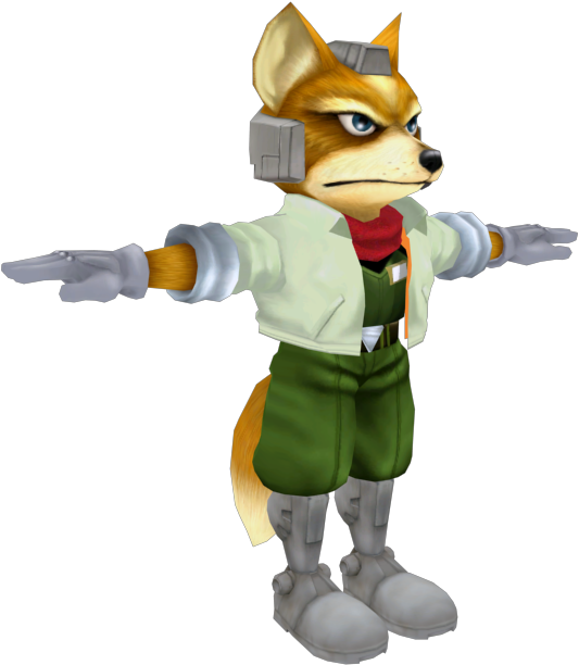 Download Zip Archive - Melee Fox T Pose (750x650), Png Download
