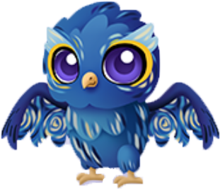 Starry Night Owl Baby - The Starry Night (348x348), Png Download