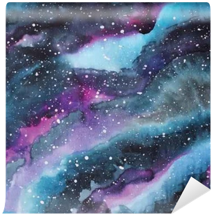Watercolor Galaxy Illustration - Watercolor Galaxy (400x400), Png Download