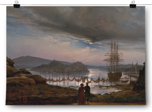 Johan Christian Dahl - Johan Christian Dahl - View From Vaekero Case - Ipad (500x500), Png Download