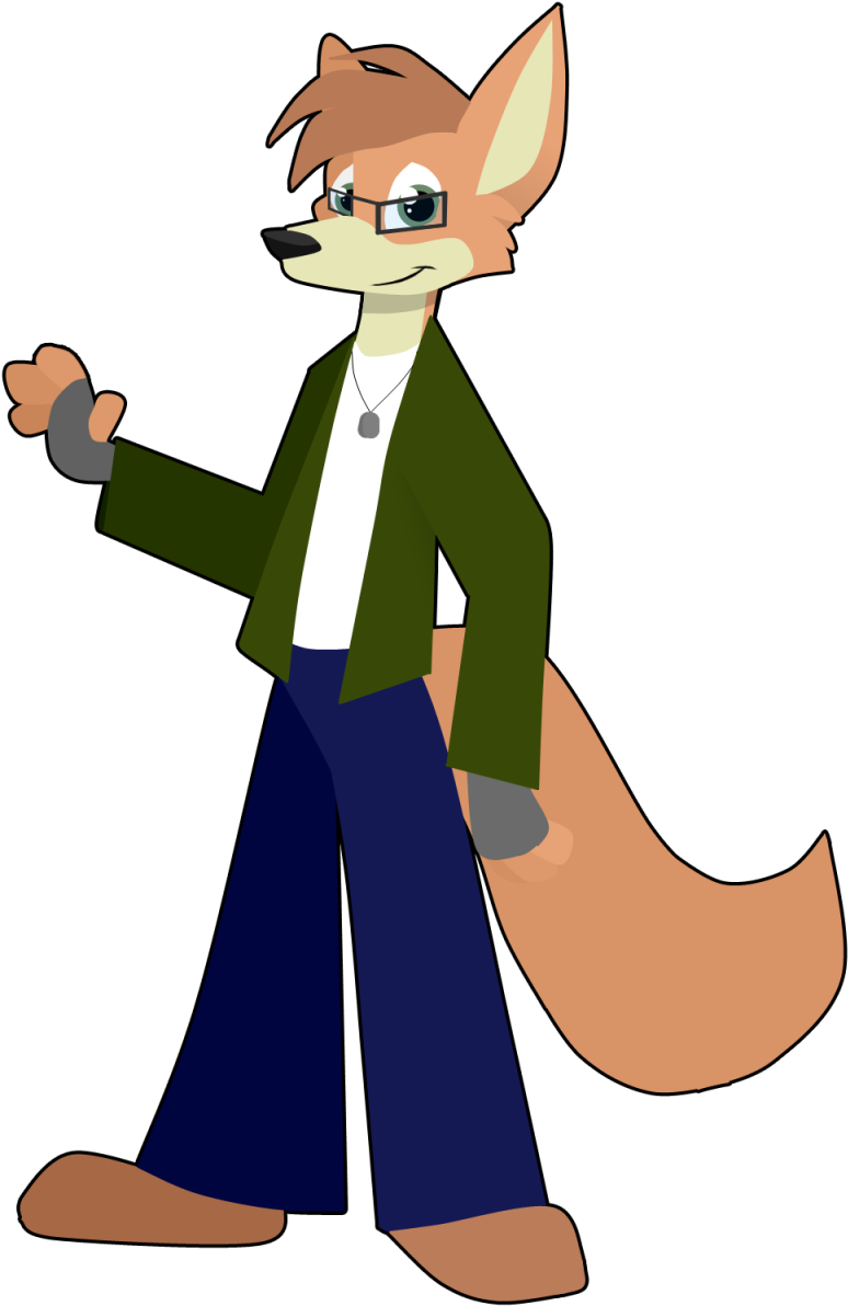 Dat Fox - Cartoon (800x1200), Png Download