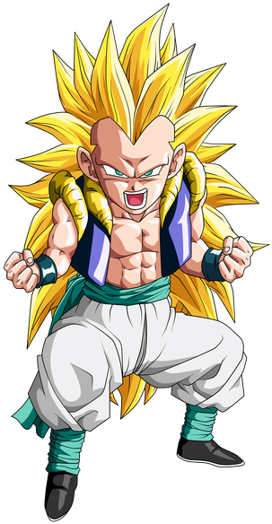 Gotenks - Dragon Ball Z Gotenks Ssj (324x594), Png Download