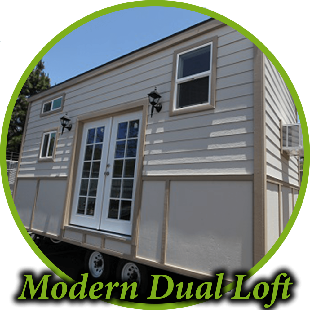 Modern Dual Loft Circle - House (1000x1000), Png Download