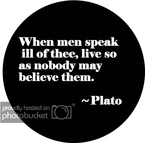 When Men Speak Ill Of Thee, Live So As Nobody May Believe - Philosophical Thoughts Of Plato (500x500), Png Download