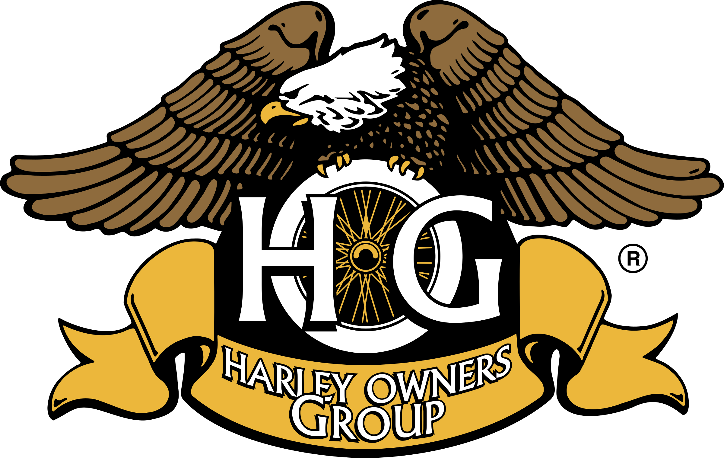 Harley Hog Logo Png Transparent - Hog Harley Davidson (2400x1517), Png Download