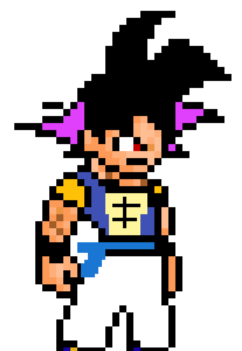 Gotenks - Pixel Art Dibujos Pixelados Dragon Ball (1200x1200), Png Download