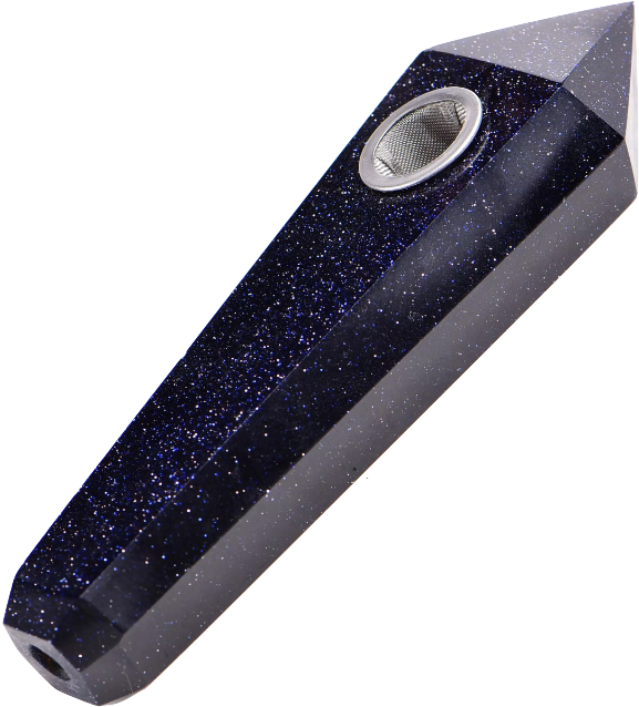 Starry Night Crystal Pipe - Quartz (978x896), Png Download