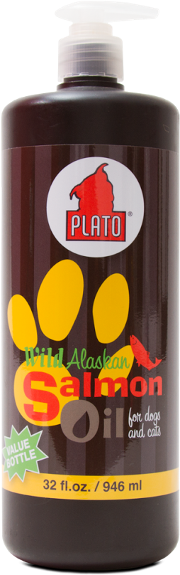 Plato Wild Alaskan Salmon Oil For Dogs And Cats - Plato Wild Alaskan Salmon Oil For Dog (649x831), Png Download